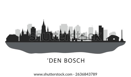 sHertogenbosch Skyline with Netherlands Cityscape.
