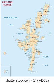 Shetland Islands Map