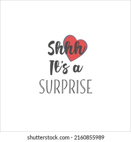 
Shhh it's a Surprise Party Invitation Card Vector Stock Vector