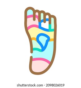 shiatsu massage color icon vector. shiatsu massage sign. isolated symbol illustration