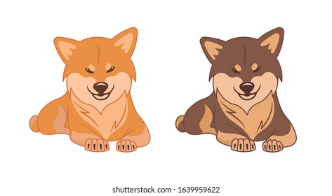 Shiba inu and Akita inu dogs.