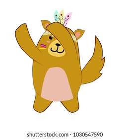 shiba inu or brown shiba dog, cute dancing animal for kid t-shirt