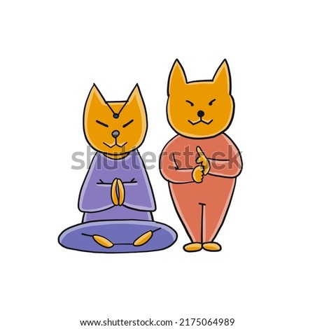 Shiba inu characters, yoga asanas for your design