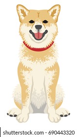 Shiba inu Clip art -Front view