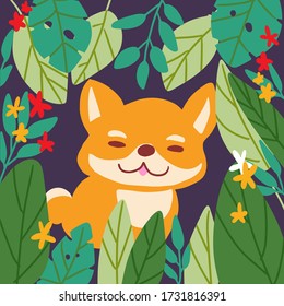 Shiba inu cute japan dog greeting cards