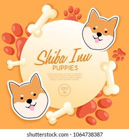 Shiba Inu : Dog Breed Collection : Vector Illustration