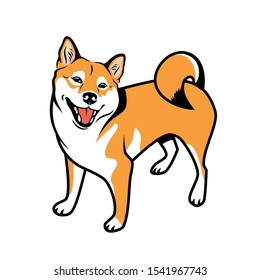 柴犬 アイコン のイラスト素材 画像 ベクター画像 Shutterstock