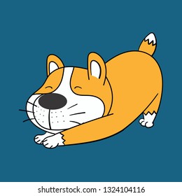 Shiba Inu Dog Cartoon, Vector