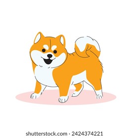 Shiba Inu Dog Happy Face