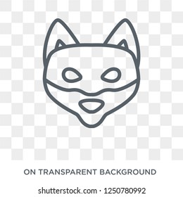 Shiba Inu dog icon. Trendy flat vector Shiba Inu dog icon on transparent background from dogs collection. High quality filled Shiba Inu dog symbol use for web and mobile