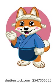 Shiba Inu japanese Chef Mascot