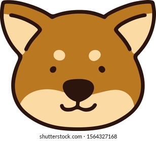 犬 子犬 日本 正面 のイラスト素材 画像 ベクター画像 Shutterstock
