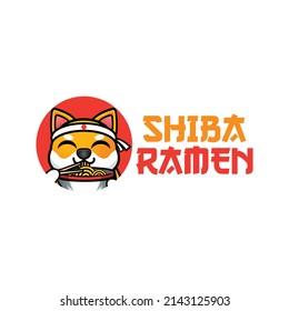 shiba inu ramen Firmenlogo Vektorgrafik