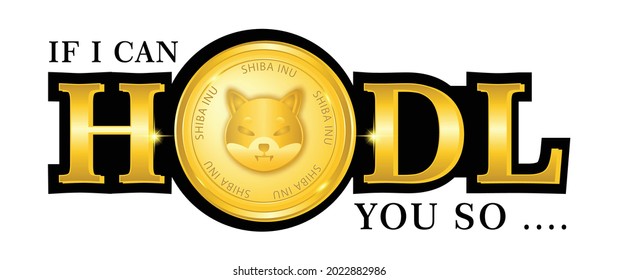 Shiba Inu (SHIB) crypto currency hodler symbol, for web, banner, sticker, etc. vector eps 10