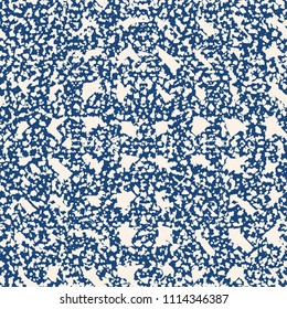 Shibori pattern. Indigo tie dye seamless texture. Flat vector design print. Japanese graphic repeating tile. Watercolor geometry background. Stylish abstract linear ornament