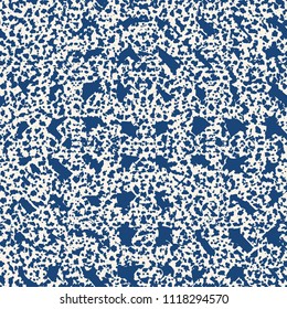 Shibori pattern. White blue tie dye seamless texture. Monochrome vector design print. Mimimalistic graphic repeating tile. Ink hand drawn geometry background. Stylish abstract linear ornament. 