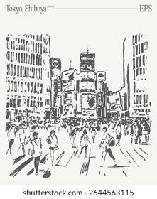 O cruzamento de Shibuya em Tóquio serve como uma extraordinária ilustração da cena urbana da vida moderna