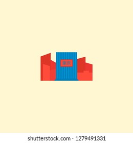 Shibuya icon flat element. Vector illustration of shibuya icon flat isolated on clean background for your web mobile app logo design.