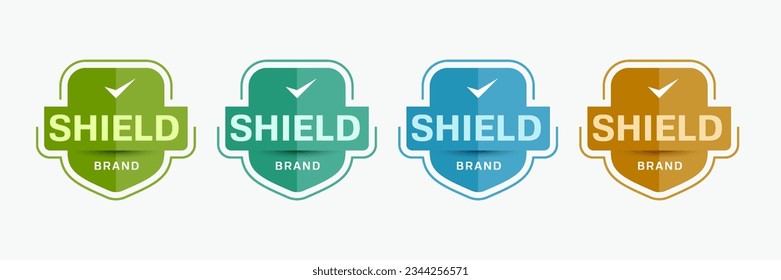 Shied logo company. Badge shield security design. Shield icon.