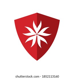 Shield abstract logo for your brand or business