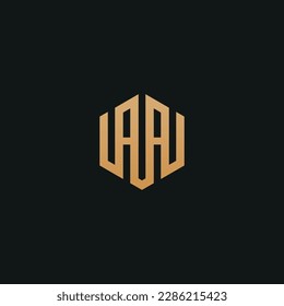 shield abstract monogram logo design 