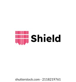 Shield abstract simple logo design