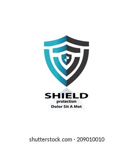 shield. abstract symbol of security. vector eps10