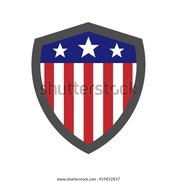 Shield American Flag Stock Vector (Royalty Free) 459832837