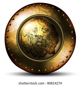  shield ancient with lion