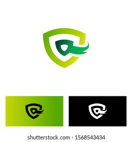 shield and arrow logo design