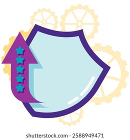 shield with arrow, System Security Enhancement