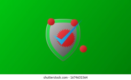 shield background for anti virus template