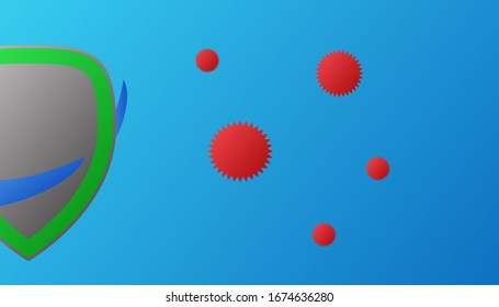shield background for anti virus template
