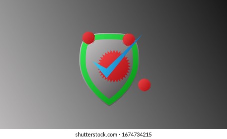 shield background for anti virus template