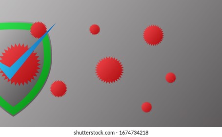 shield background for anti virus template