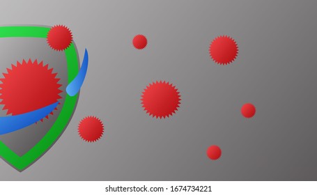 shield background for anti virus template