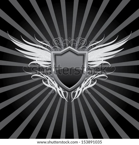 Shield Background - Black
