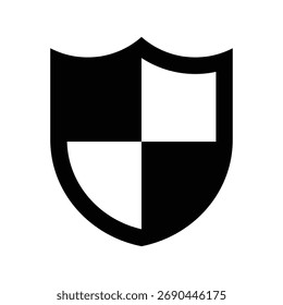 Elemento de diseño de icono de insignia de escudo