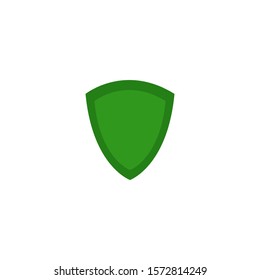 Shield Badge Icon Vector Green Fill On White Background. 
Flat Icon For Web, Apps, Or Design Product EPS10 Editable.