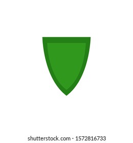 Shield Badge Icon Vector Green Fill On White Background. 
Flat Icon For Web, Apps, Or Design Product EPS10 Editable.