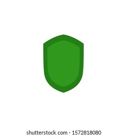 Shield Badge Icon Vector Green Fill On White Background. 
Flat Icon For Web, Apps, Or Design Product EPS10 Editable.