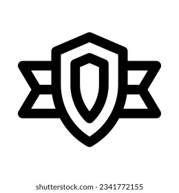 shield badge icon for your website, mobile, presentation, and logo design.