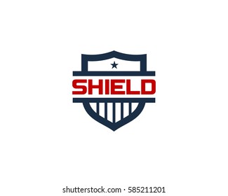 Shield Badge Logo Design Element
