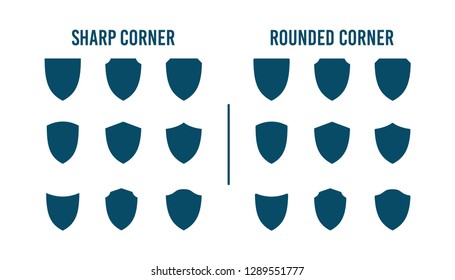 Shield Badge Set (V Shape) Template