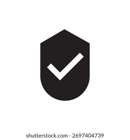 Una insignia de escudo con marca de verificación, Estado de protección de confianza.