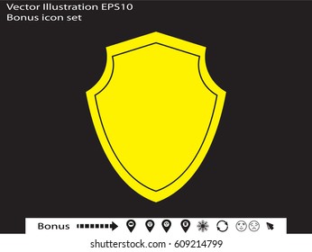 shield, badge, vector illustration eps10