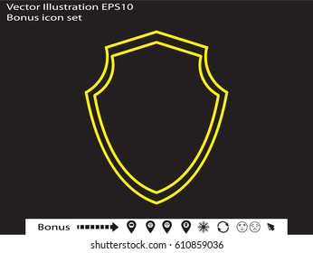 shield, badge, vector illustration eps10