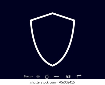 shield, badge, vector illustration eps10