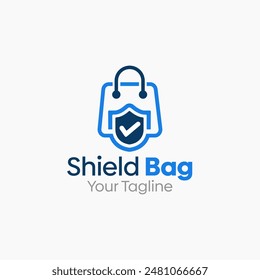 Shield Bag Logo Vector Template Design. Good for Business, Start up, Agency, and Organization