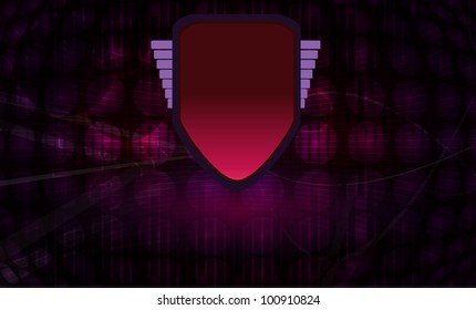 shield or banner  on abstract background